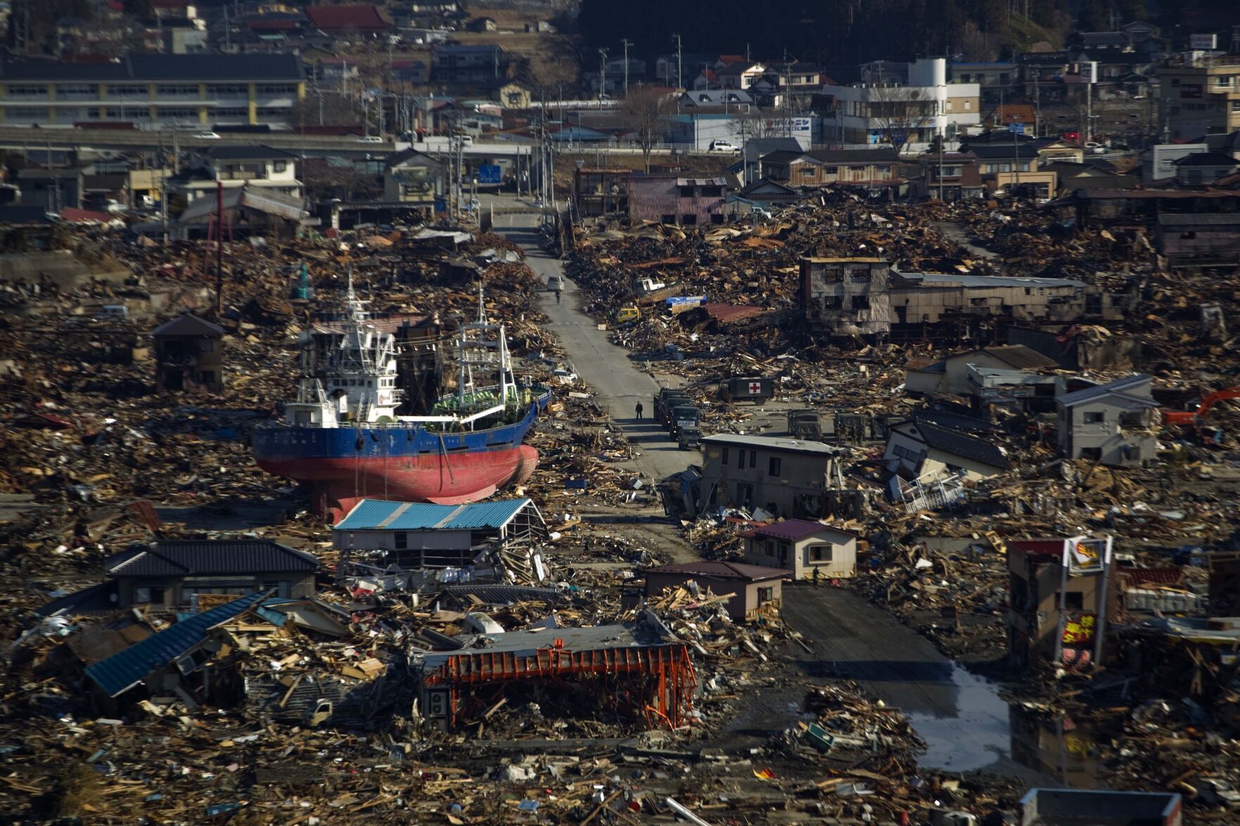 Japan Tsunami Anniversary Then and Now